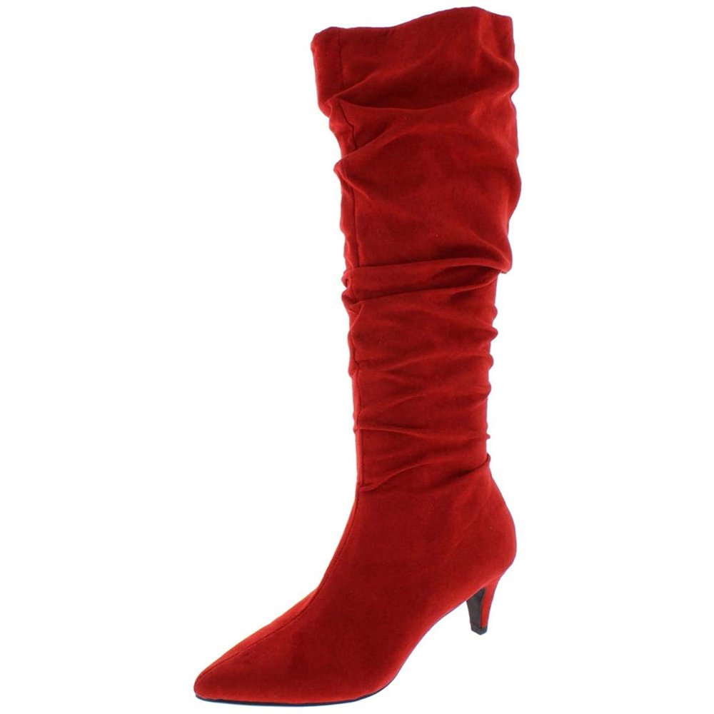 Bar III Bar III Womens Edina Faux Suede Slouchy MidCalf Boots
