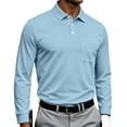thumbnail image 2 of LWavelet Polo Shirts for Men Long Sleeve Golf Tennis Collared Shirt Moisture Wicking Dry Fit Performance Casual Polo Shirt, 2 of 7