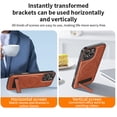 thumbnail image 5 of Allytechgroup Magnetic Case for iPhone 17 Pro, Slim Fit Stand Phone Case Compatible with MagSafe Shockproof Protective Back Cover Bumper for iPhone 17 Pro Women Men, Brown, 5 of 7