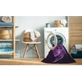 thumbnail image 2 of Ahgly Company Machine Washable Indoor Square Transitional Dark Purple Area Rugs, 7' Square, 2 of 7