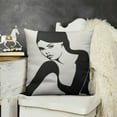 thumbnail image 2 of YINGXI TopXma , Art Women Girl Body Line Art Leaf Throw Flannel Pillow Cases for Bedroom and Office Decorations 12x12in, 2 of 5