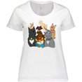 thumbnail image 3 of Inktastic Happy Dog Family Women's Plus Size T-Shirt, 3 of 5