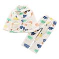thumbnail image 3 of JAJAHO Girls Flannel Fluffy Pajama Cute Print Long Sleeve Button Down Sleepwear 2 Piece Pjs For Kids 18M-13Y, 3 of 6
