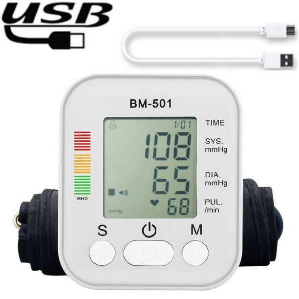 Monitor de presión arterial Digital médico para muñeca, tensiómetro, tonómetro, esfigmomanómetro automático, medidor de pulso y frecuencia cardíaca