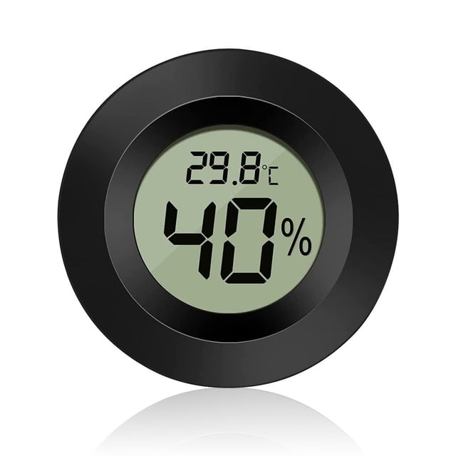 Higrómetro de reptil Naiovety Termómetro digital LCD para terrario