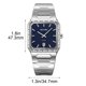 thumbnail image 2 of Reloj de cuarzo para hombre con indicador de fecha – Reloj de pulsera de acero inoxidable para negocios, resistente al agua para uso diario, reloj analógico de moda para la oficina o uso casual., 2 of 6