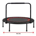 thumbnail image 3 of Sporttrampolin för barn och vuxna, hopfällbar inomhustrampolin med armstöd och bungy-trampolin, 3 of 5
