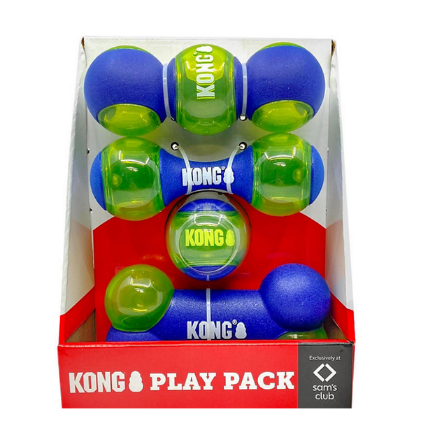 KONG Squeezz Action Play Pack Dog Toys, Variety Pack (4 pk.)