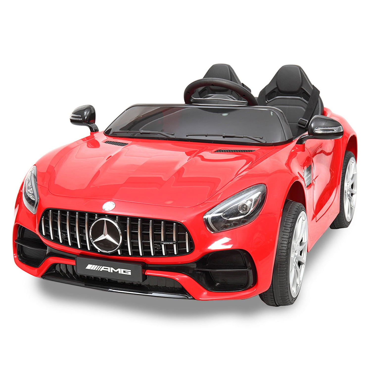 CIPACHO Licensed Benz GT 12V Powered Ride On Toy Car 2-Seat Kids Car Toy with MP3, Radio, Speed Shift, LED Lights, Red CIPACHO Licensed Benz GT 12V Powered Ride On Toy Car 2-Seat Kids Car Toy with MP3, Radio, Speed Shift, LED Lights, Red