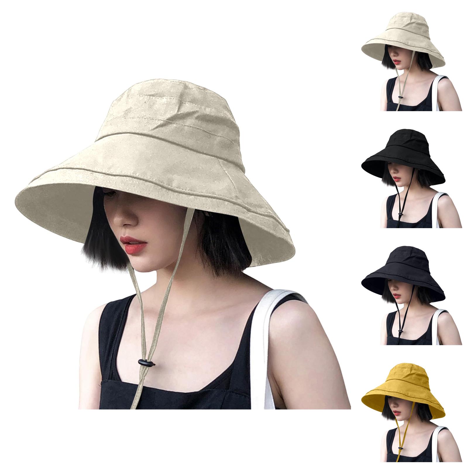 Packable Travel Safari Bucket Hat Deep Brim Cotton Adjustable Women\'s Fashion Safari Bucket Hats for Women – Wide Brim Outdoor Sun Hat UV  main image 4
