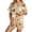 Beige, variant on MuXiKeJi Womens Halloween Ice Slik Pajamas Soft Knit Two Piece Pajama Sleepwear Ensemble, Loose Relax Comfort Fit Nighttime Rest Wear Indoor Home Loungewear Women Basic Pajama Set