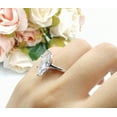 thumbnail image 4 of Solitaire Marquise Ring CZ 925 Sterling Silver Size 5, 4 of 7