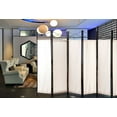 thumbnail image 2 of Legacy Decor Fabric Metal 6 Panel Room Divider 71" Tall, White Color, 2 of 2