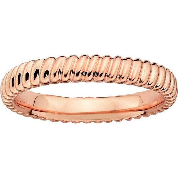 Sterling Silver Pink-Plated Ring