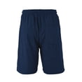 thumbnail image 3 of Pantalones Elásticos de Cintura Casuales de Color Sólido Dibujo de Bolsillo Cómodos Pantalones Cortos para el Verano, Diario, Uso en el Hogar, 3 of 5