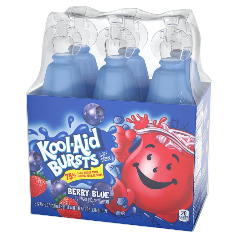 Kool-Aid Bursts Berry Blue Soft Drink, 6.75 oz, 8 Pack photo 4
