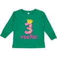 thumbnail image 3 of Inktastic 3rd Birthday Rocks Princess 3 Year Old Girls Long Sleeve Toddler T-Shirt, 3 of 5