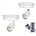 thumbnail image 1 of Projecteurs Sans Fil à Piles, Mini Lampes d'Accentuation d'Intérieur Dimmables à Led avec Télécommande, à Coller n'Importe Où, Rotatif, 1 of 3