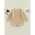thumbnail image 2 of Baby Girl Boy Knit Sweater Blouse Pullover Sweatshirt Warm Crewneck Long Sleeve Tops for Infant, 2 of 7