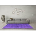 thumbnail image 3 of Ahgly Company Indoor Square Oriental Purple Industrial Area Rugs, 7' Square, 3 of 4