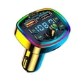 thumbnail image 1 of Car Bluetooth Fm Transmitter Car Bluetooth Mp3 Player Dual Usb Car Charger With Eq Atmosphere Light, 1 of 5