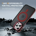 thumbnail image 4 of ELEHOLD Case for iPhone 12 Pro / 12 6.1", Matte Skin Feeling Magnetic Case with Adjustable Camera Stand,Red, 4 of 9