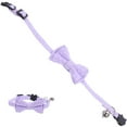 thumbnail image 6 of UPKOCH Adorable Bow Tie Dog Collar for Small Dogs Made of Cotton Lavender Color with Bell Adjustable, 6 of 8