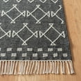 thumbnail image 3 of SAFAVIEH Kilim Charmaine Geometric Wool Area Rug, Charcoal/Ivory, 4' x 6', 3 of 5