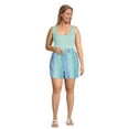 thumbnail image 3 of Terra & Sky Women's Plus Size Pleated Pull-On Shorts, 3 of 6
