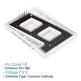 thumbnail image 4 of Uxcell Common Cathode 7 Segment 10 Pin 1 Bit 7.2V 4" Digit Height LED Display Digital Tube Red, 4 of 6