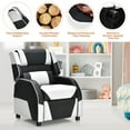 thumbnail image 6 of Infans Kids Youth Gaming Sofa Recliner w/Headrest & Footrest PU Leather White, 6 of 7