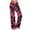 A-Pink, variant on Fashion Casual Pants for Womens, Comfy Casual Pajama Floral Print Elastic Waist Lounge Wide Leg Pants