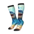 thumbnail image 2 of Fotbe Colorful Underwater Shark print Women's Men's Novelty Crew Socks Cotton Socks Knee High Socks for Walking,Running,Nurses,Pregnancy, 2 of 8