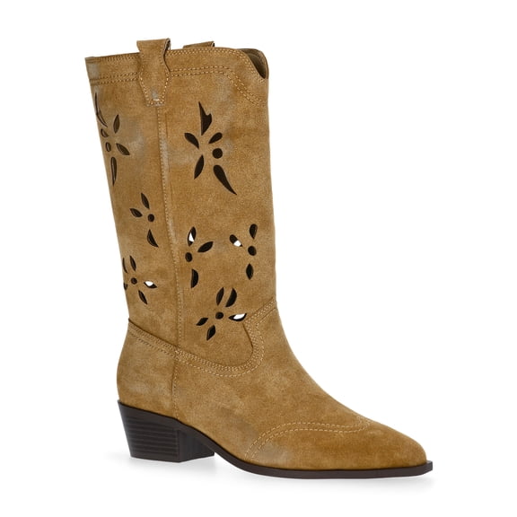 No Boundaries Women's Cut Out Western Boots