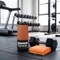thumbnail image 6 of Travel Towel, Soft Quick Dry Towel, Super Absorbent Compact Travel & Sports & Beach Towels for Camping, Backpack, Gym, Swimming, Yoga, Hiking Orange, 6 of 7
