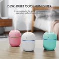 thumbnail image 3 of 220mL Mist Humidifier with Night Light Portable Desk Quiet Cool USB Humidifier Waterless Auto-Off Humidifier for Home Travel Office Bedroom, 3 of 5