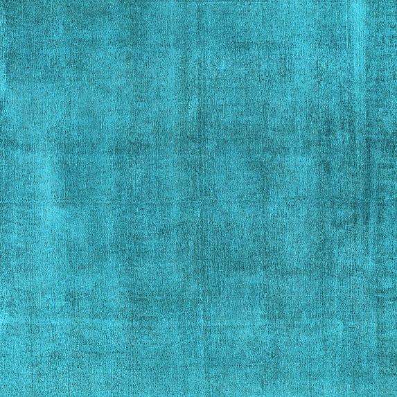 Ahgly Company Indoor Square Oriental Light Blue Industrial Area Rugs, 7' Square