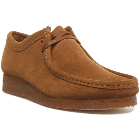 

Clarks Wallabee Men s 2 Eyelet Lace Up Suede Shoes In Cola Size 12