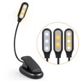 thumbnail image 1 of Luz de libro recargable 5 LED Luz de lectura con clip Lámpara USB de temperatura de 3 colores Xemadio CJWUS-4399, 1 of 8