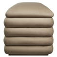 thumbnail image 3 of Mezzo Upholstered Performance Velvet Storage Bench in Taupe, 3 of 10