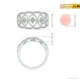 thumbnail image 4 of ANGARA Natural Diamond Openwork Anniversary Ring in 14K White Gold for Women (Size-2.2mm| Color-K| Clarity-I3) | April Birthstone, Anniversary, Jewelry Gift for Women | Natural Diamond Ring, 4 of 8