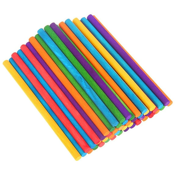50 Pcs Tools Kids Birthday Gift Rhythm Sticks Wood Lummi Sticks Music Instruments for Replacement Rhythm Music Sticks Wood Set Wooden Child