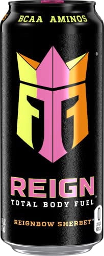 Reign Energy Drink Variety Pack 16 fl oz (8 Pack), Zero Sugar – White Gummy Bear, Cherry Limeade, Orange Dreamsicle, Reignbow Sherbet