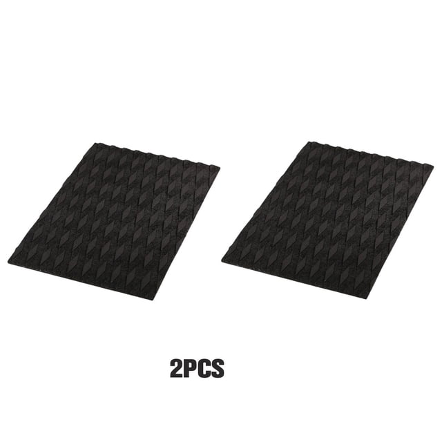 2pcs Surfing Traction Pad Accessories Professional Replace Surfboard Tail Compact Structure Surfboard Pads Water Sport Accessory Replacement Black