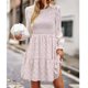 thumbnail image 2 of Vestido De Mujer, Estampado Transparente, Cintura Media, Vestido Estampado, Elástico, Línea A Para Ropa De Fiesta ANGGREK Otros, 2 of 6