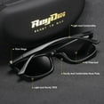 thumbnail image 3 of ReyDix Unisex Vintage Full Frame Sunglasses Polarized Square Frame Outdoor Driving Sports Sunglasses, 3 of 4