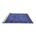 thumbnail image 2 of Ahgly Company Machine Washable Indoor Rectangle Oriental Blue Industrial Area Rugs, 8' x 12', 2 of 4