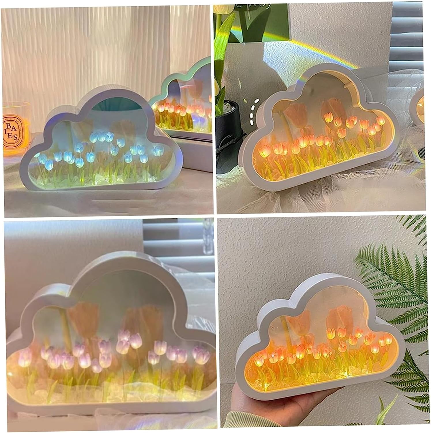 Lampe miroir DIY Cloud Tulip - Blauw