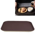 thumbnail image 4 of Plateau de Service Rond, Plateau à Boissons en Caoutchouc Plateaux de Service pour Restaurant Plateaux Alimentaires Antidérapants pour Café Bar, 4 of 8