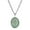 Green, variant on Multi Chain Oval Cross Pendant Necklace 18 + 3 Extender